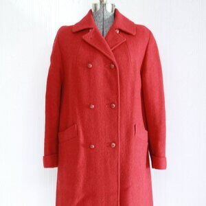 Beautiful Harris Tweed 60's red coat